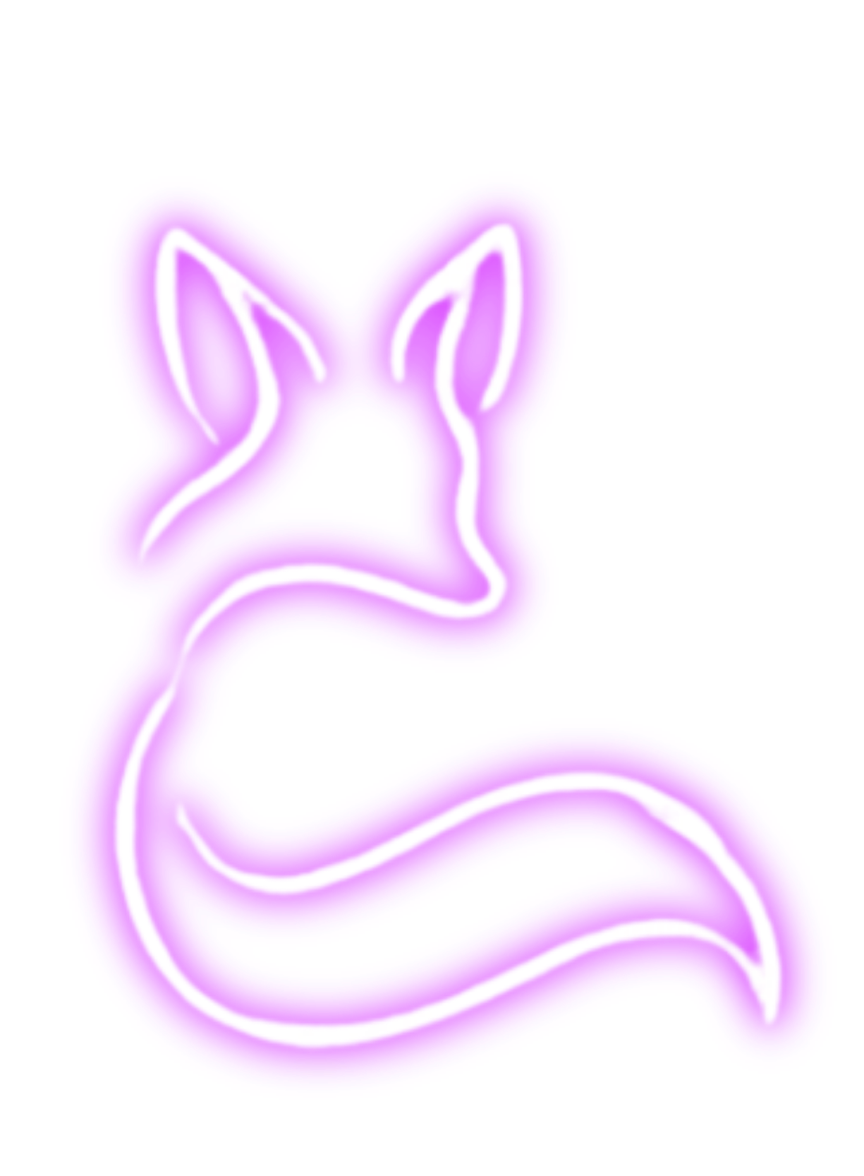 FoxyFM neon fox emblem
